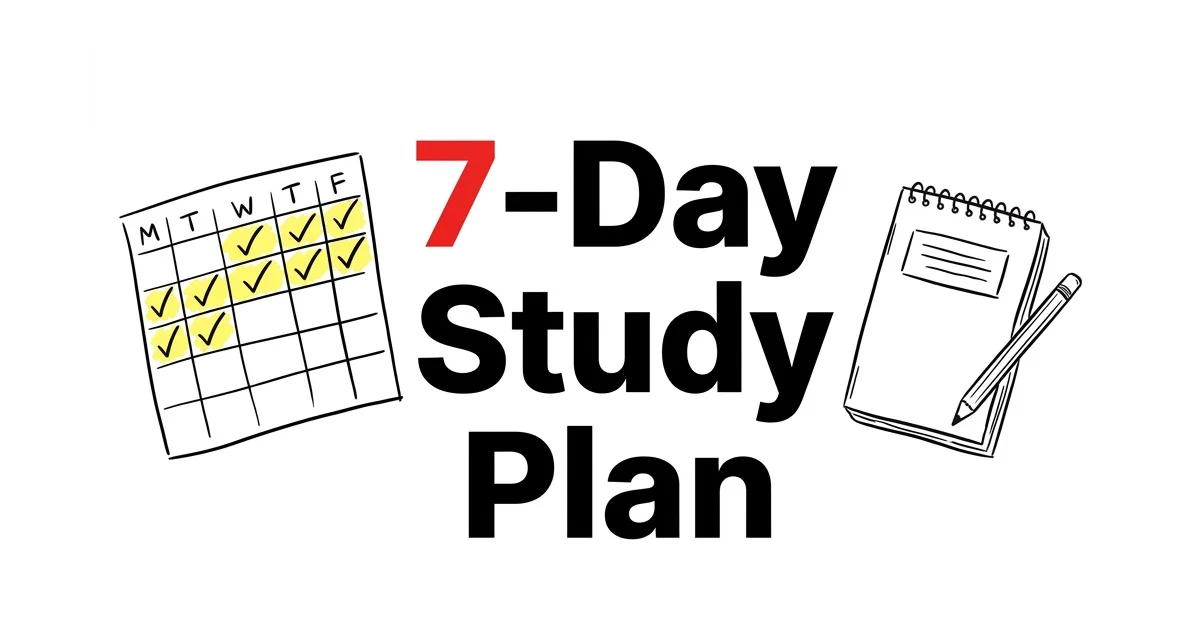 7-Day Study Plan: How to Learn Anything in One Week (Template + Guide) β TikoNote