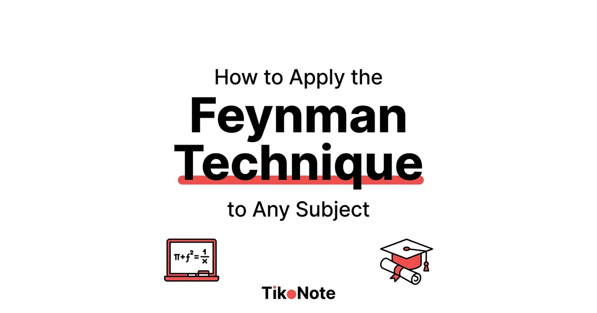 How to Apply the Feynman Technique to Any Subject in 3 Simple Steps β TikoNote