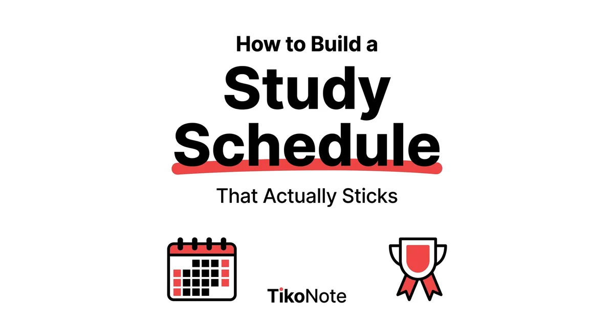 How to Build a Spaced Repetition Study Schedule That Actually Sticks β TikoNote
