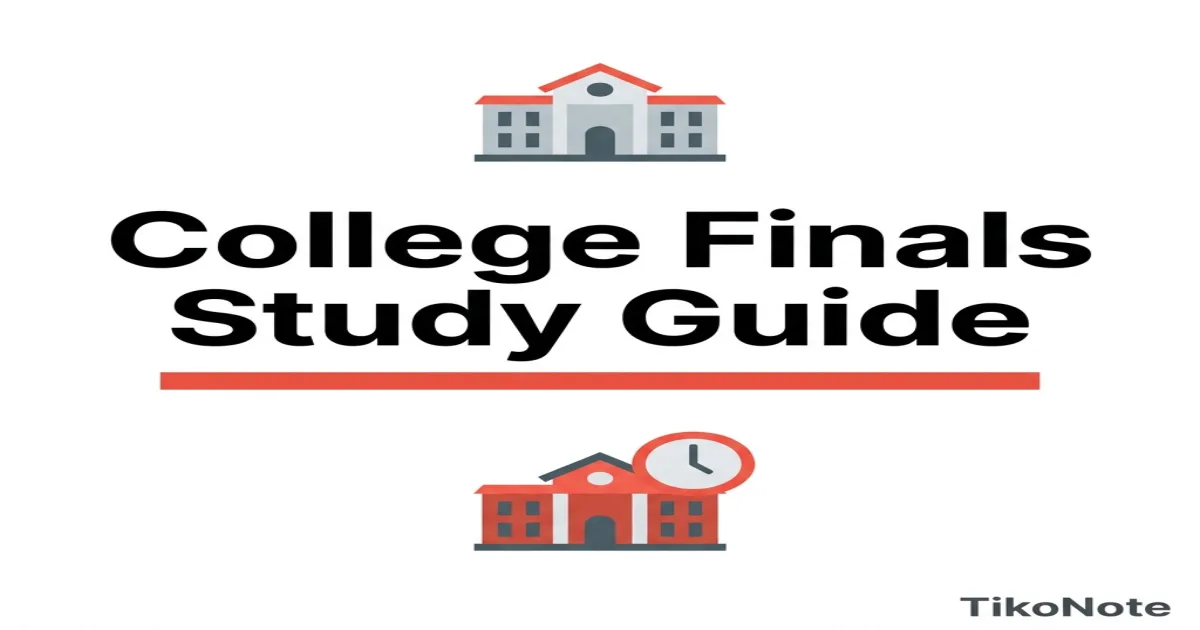 How to Study for College Finals: The Complete Exam Prep Guide — TikoNote