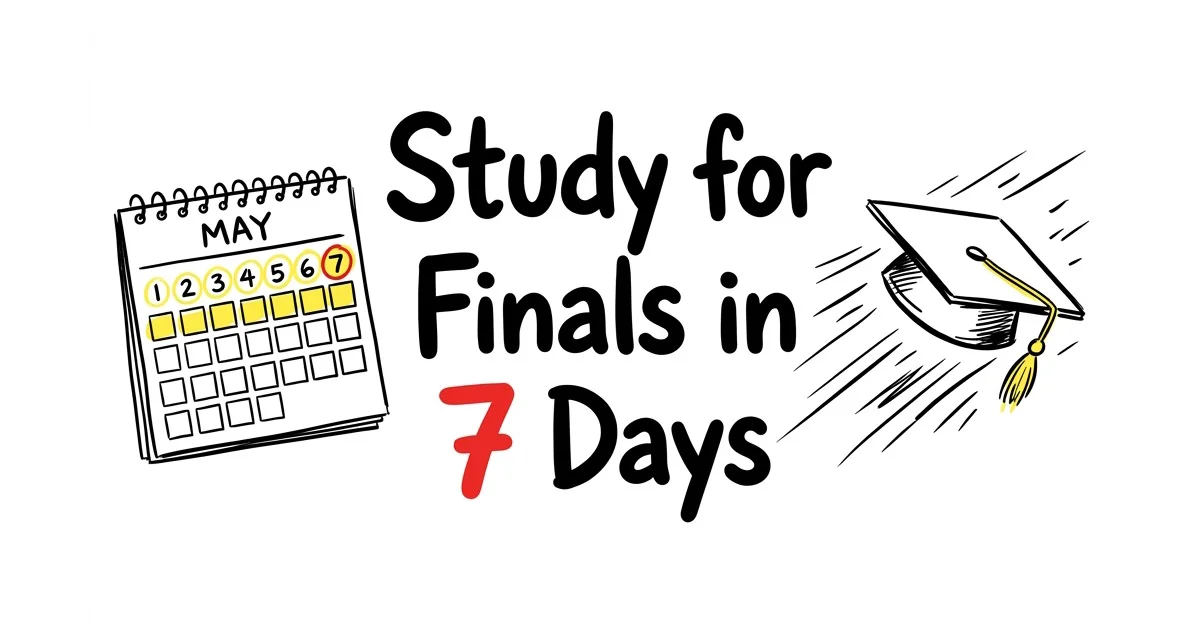 How to Study for Finals in 7 Days: A Day-by-Day Plan That Actually Works β TikoNote