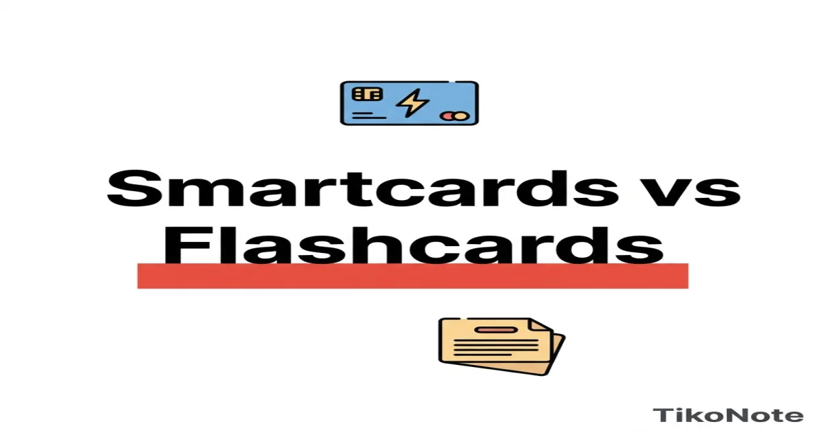 Smartcards vs Flashcards: What's the Difference and Which Works Better? — TikoNote